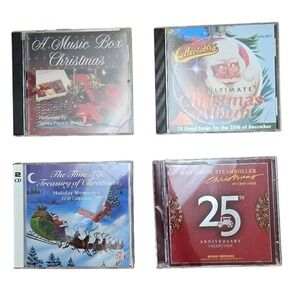 Christmas Music 4 CD Lot: A Music Box-Mannheim Steamroller-Collectables‎